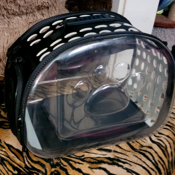 Pet Carrier Dog or Cat Black New! 	16.53"L x 11"W x 12.59"H - Picture 3 of 7